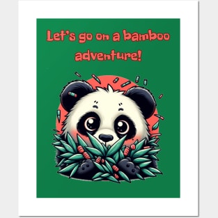 Panda’s Bamboo Quest, playing with a sweet, adorable, lovable panda Posters and Art